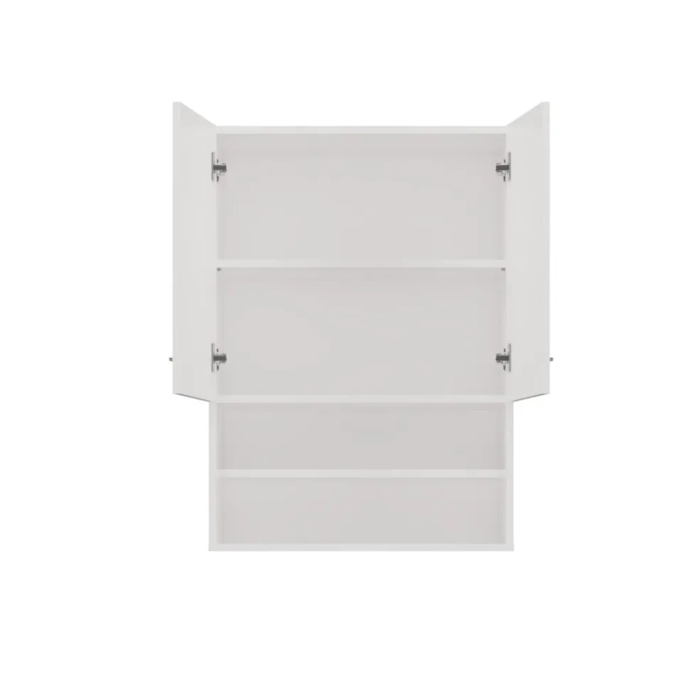 Pensile bagno sospeso 64x90x30 cm doppia anta bianco opaco PBT6