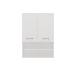Pensile bagno sospeso 64x90x30 cm doppia anta bianco opaco PBT6