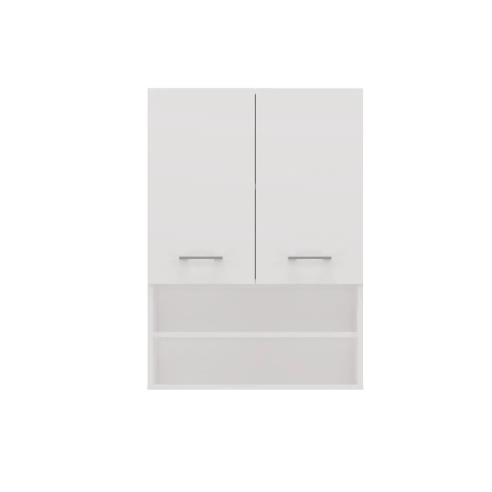 Pensile bagno sospeso 64x90x30 cm doppia anta bianco opaco PBT6
