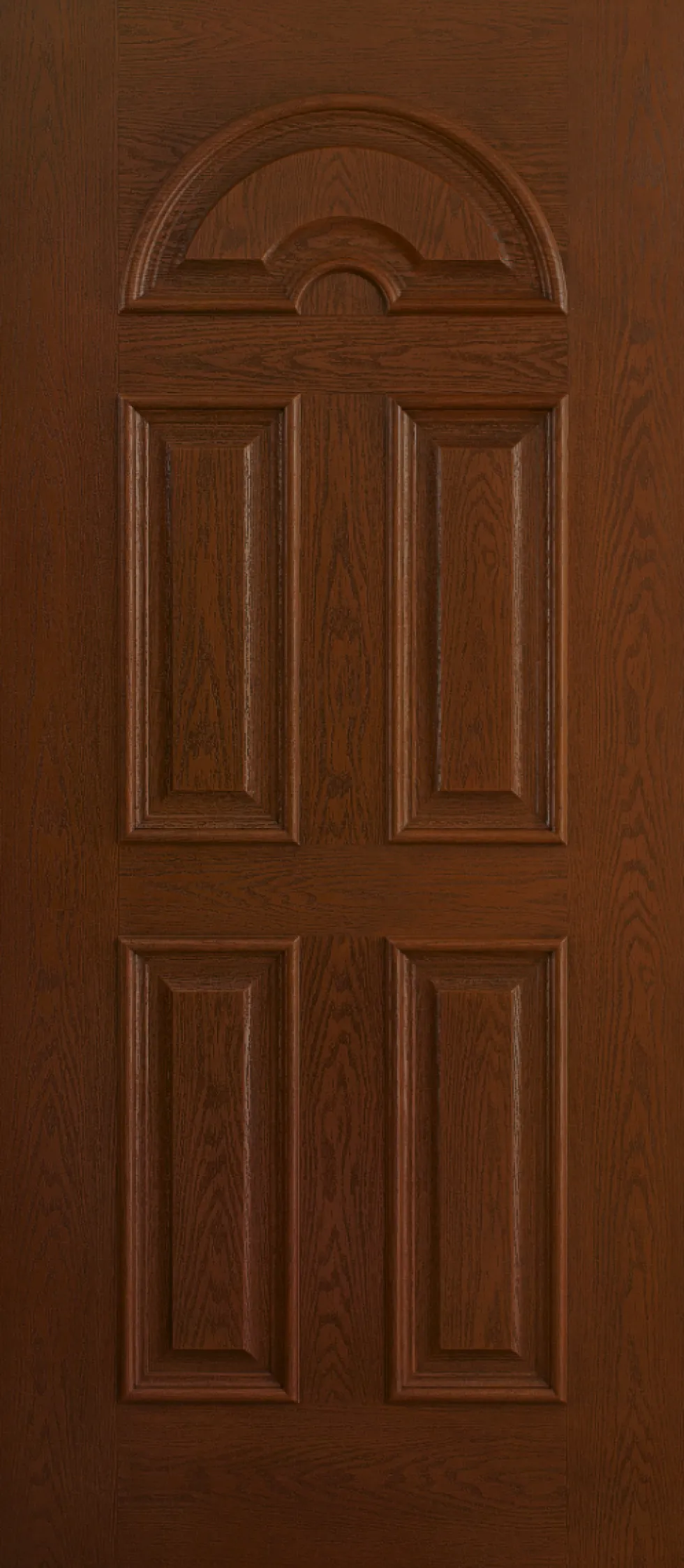 Porta blindata da esterno acciaio INOX in vetroresina noce 90x210 PB228