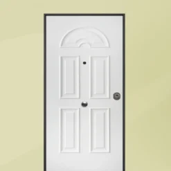 Porta blindata da esterno Classe 4 in vetroresina e laminato diversi colori 80/85/90x210 PB197