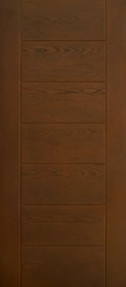 Porta blindata da esterno classe 3 in vetroresina noce 80/90x210 PB13