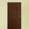 Porta blindata da esterno digitale in vetroresina noce 90x210 PB306