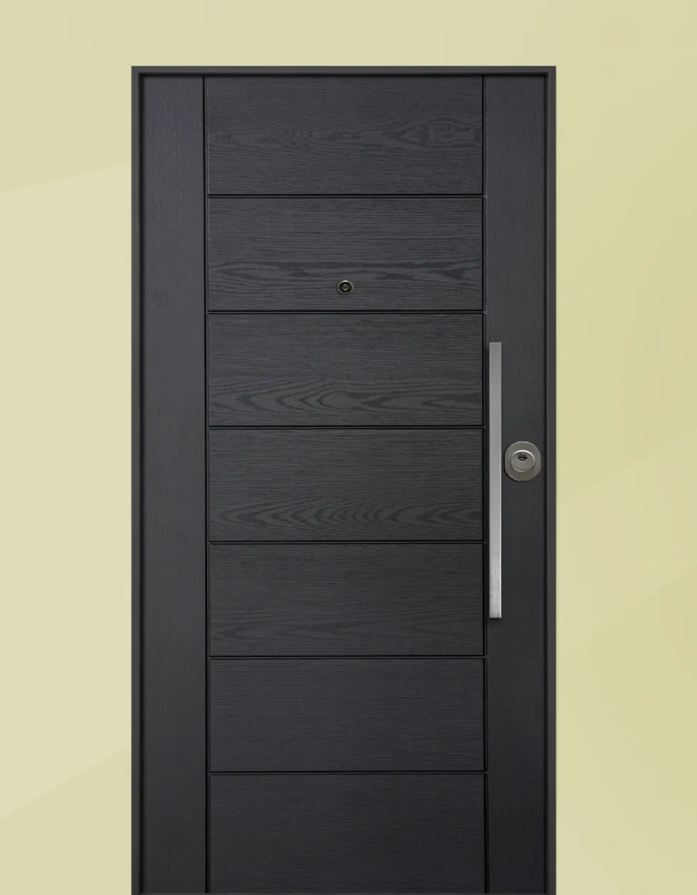 Porta blindata da esterno digitale in vetroresina e laminato diversi colori 90x210 PB312