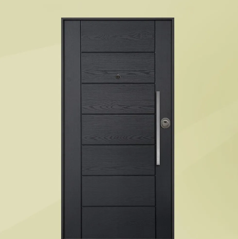 Porta blindata da esterno digitale in vetroresina e laminato diversi colori 90x210 PB312