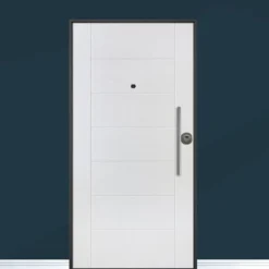 Porta blindata da esterno digitale in vetroresina e laminato diversi colori 90x210 PB312