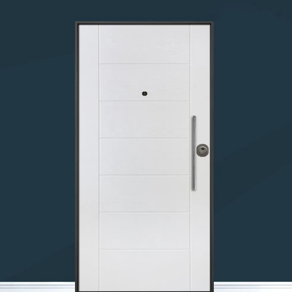 Porta blindata da esterno digitale in vetroresina e laminato diversi colori 90x210 PB312