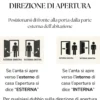 Porta blindata da ingresso wengè P1