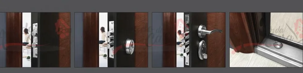 Porta blindata da ingresso wengè P1