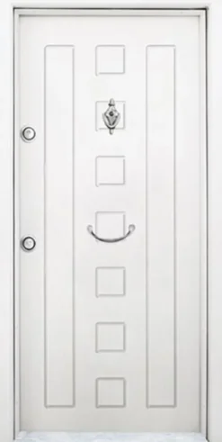 Porta blindata d’ingresso da esterno 90x200 bianca PL64