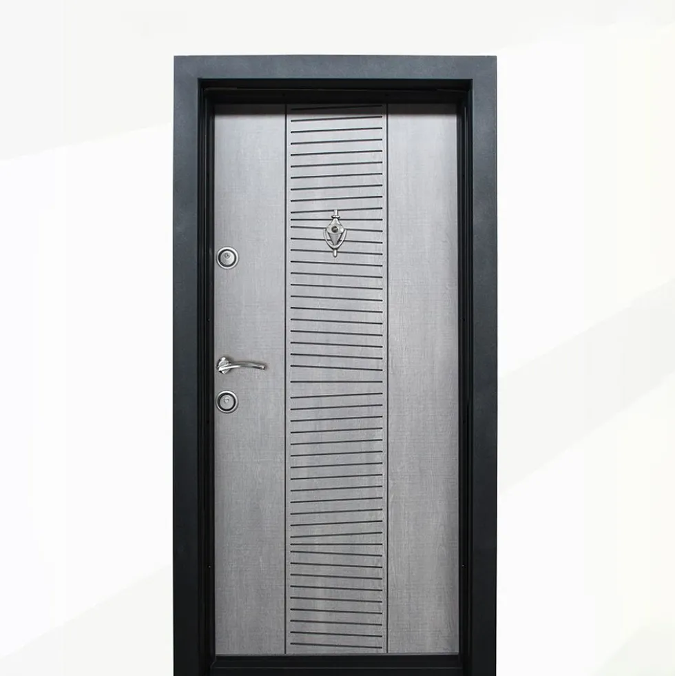 Porta blindata d’ingresso grigia PL44