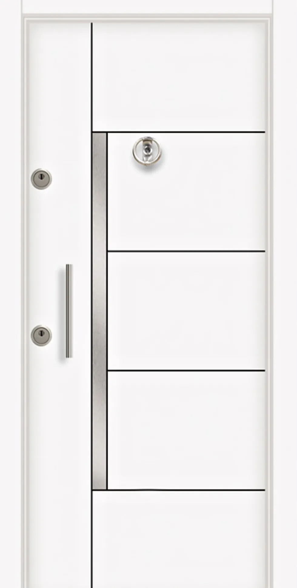 Porta blindata d’ingresso 90x200 bianca PL61