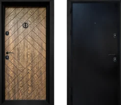 Porta blindata d’ingresso 90x200 rovere scuro PL69