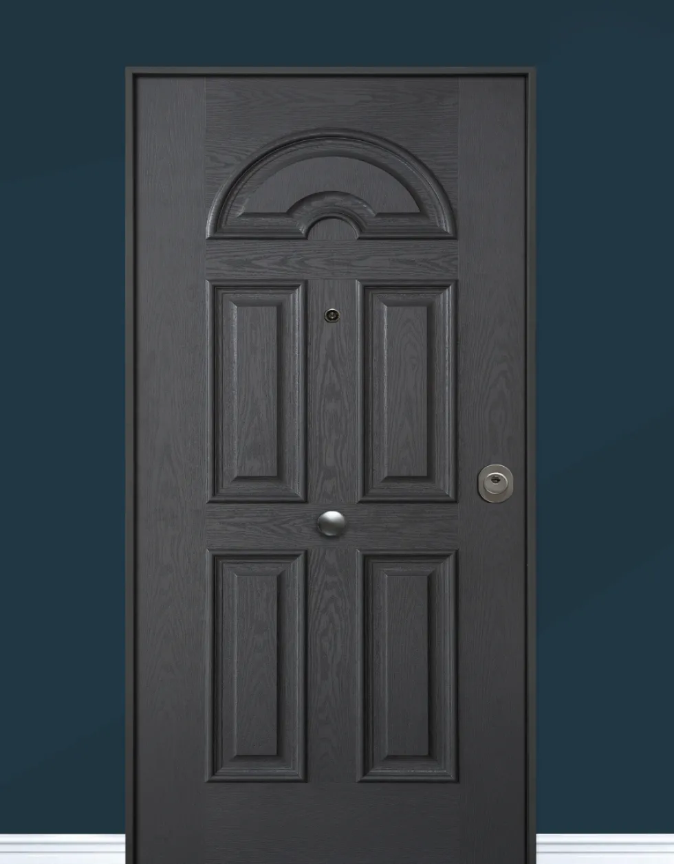 Porta blindata per esterno digitale in vetroresina e laminato diversi colori 90x210 PB318