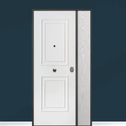 Porta blindata per esterno vetroresina e laminato diversi colori doppia anta 80+30/90+30x210 PB159