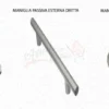 Porta Blindata 90x200 Marrone Scuro Laminato PL10