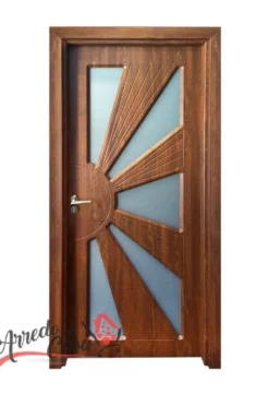 Porta da Interno Avorio/Oro Con Vetro Pv204