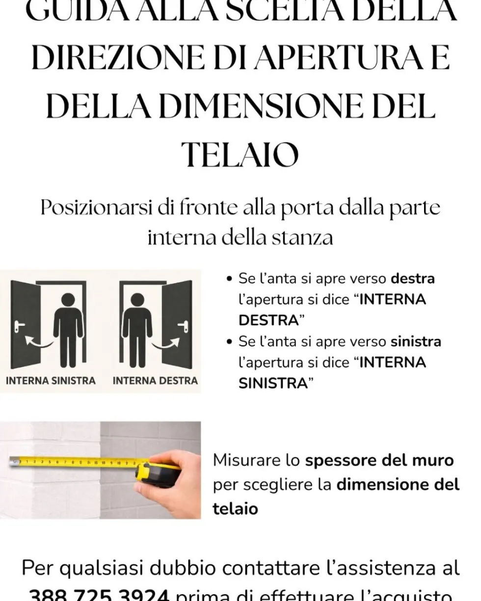 Porta da Interno Bianca Con Vetro Pv201