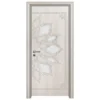 Porta da interno con vetro bianca effetto legno PIE18