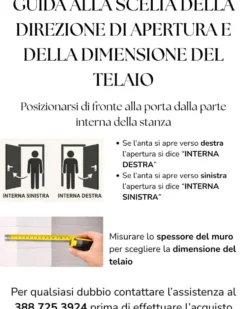 Porta da interno con vetro bianca PIE8
