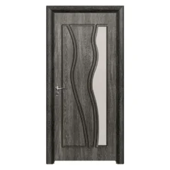 Porta da interno con vetro grigio scuro PIE20