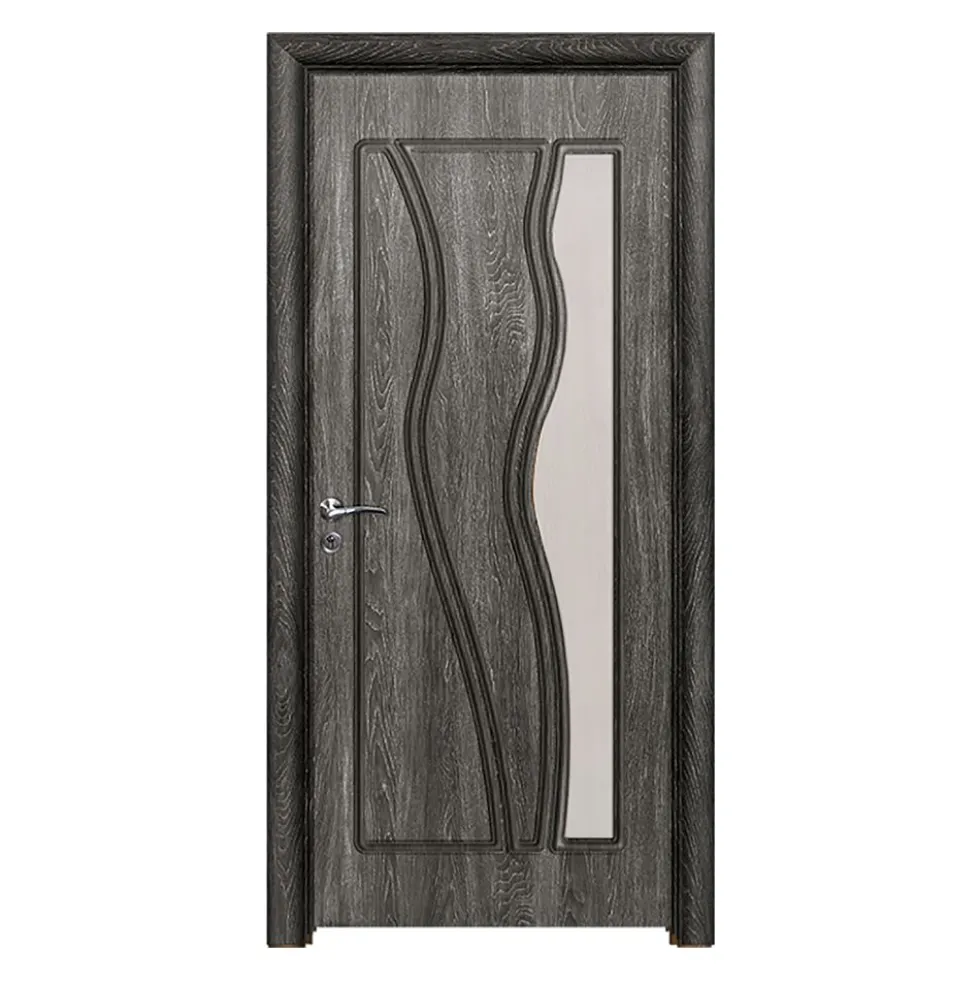 Porta da interno con vetro grigio scuro PIE20