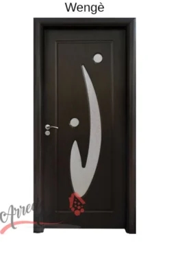 Porta da Interno con Vetro Laminata in HDF Pv29