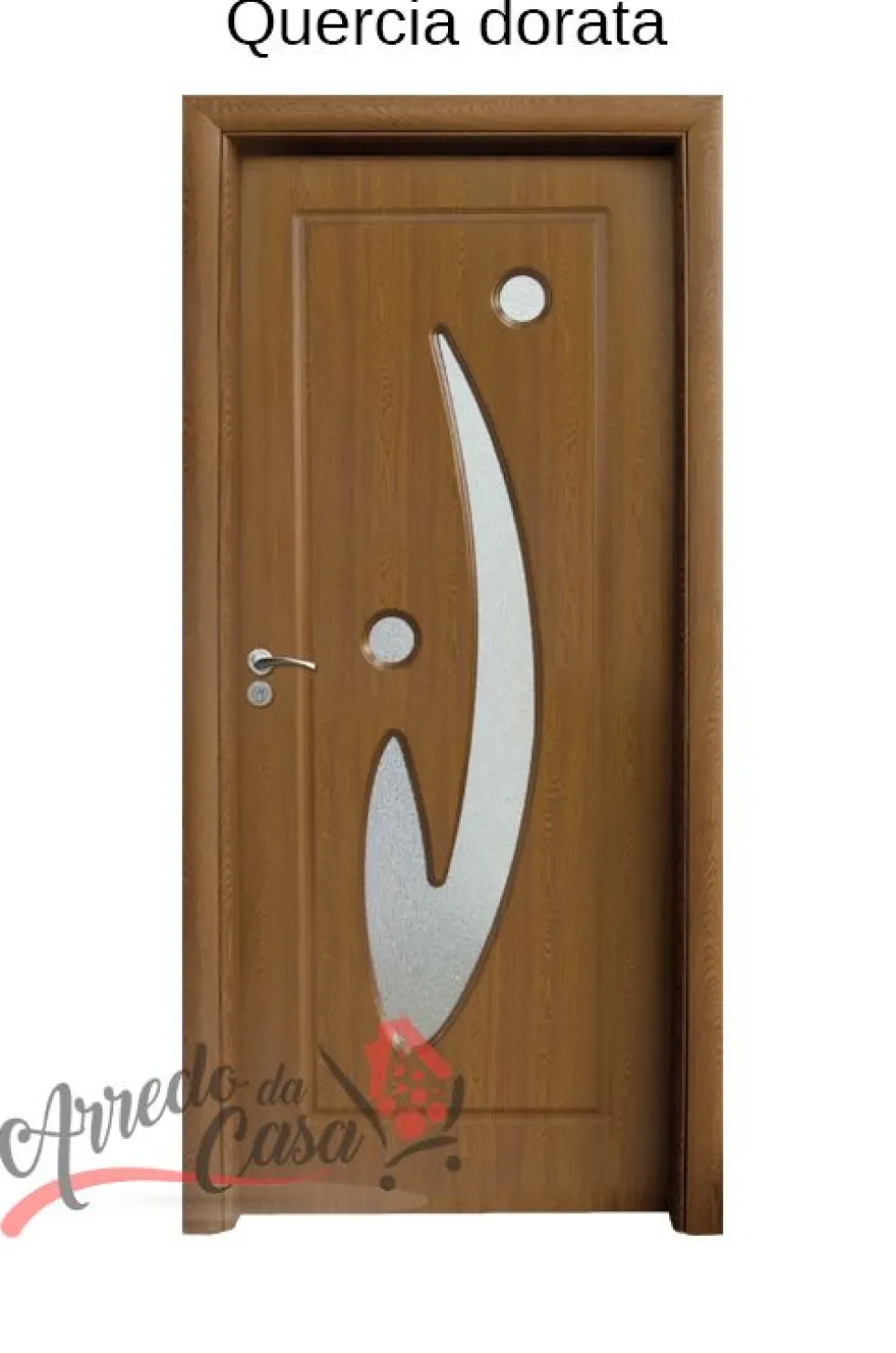 Porta da Interno con Vetro Laminata in HDF Pv29