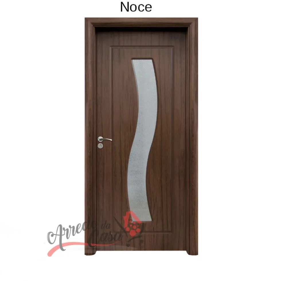 Porta da Interno Con Vetro - Laminato in HDF Pv24