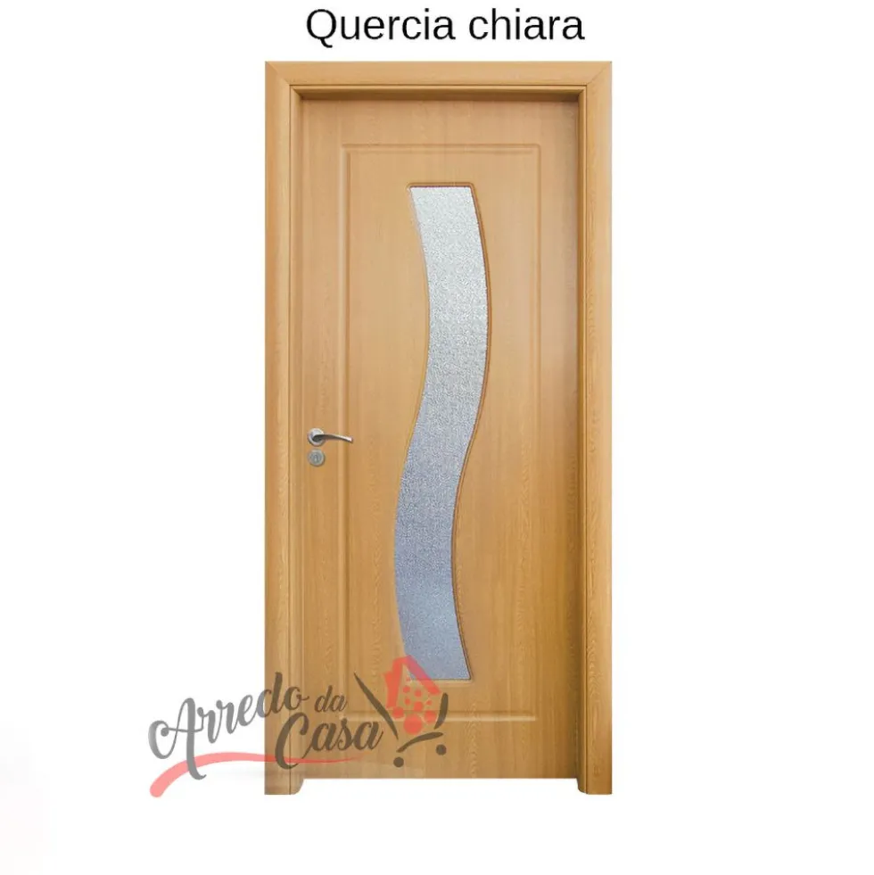 Porta da Interno Con Vetro - Laminato in HDF Pv24