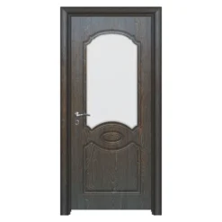 Porta da interno con vetro marrone PIE4