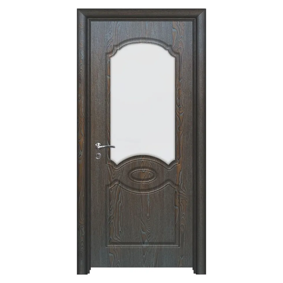 Porta da interno con vetro marrone PIE4
