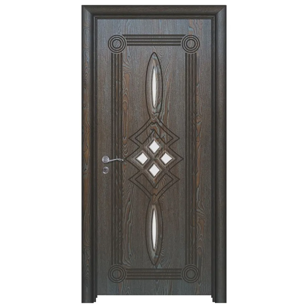 Porta da interno con vetro marrone PIE16