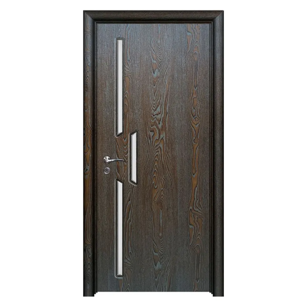 Porta da interno con vetro marrone PIE30