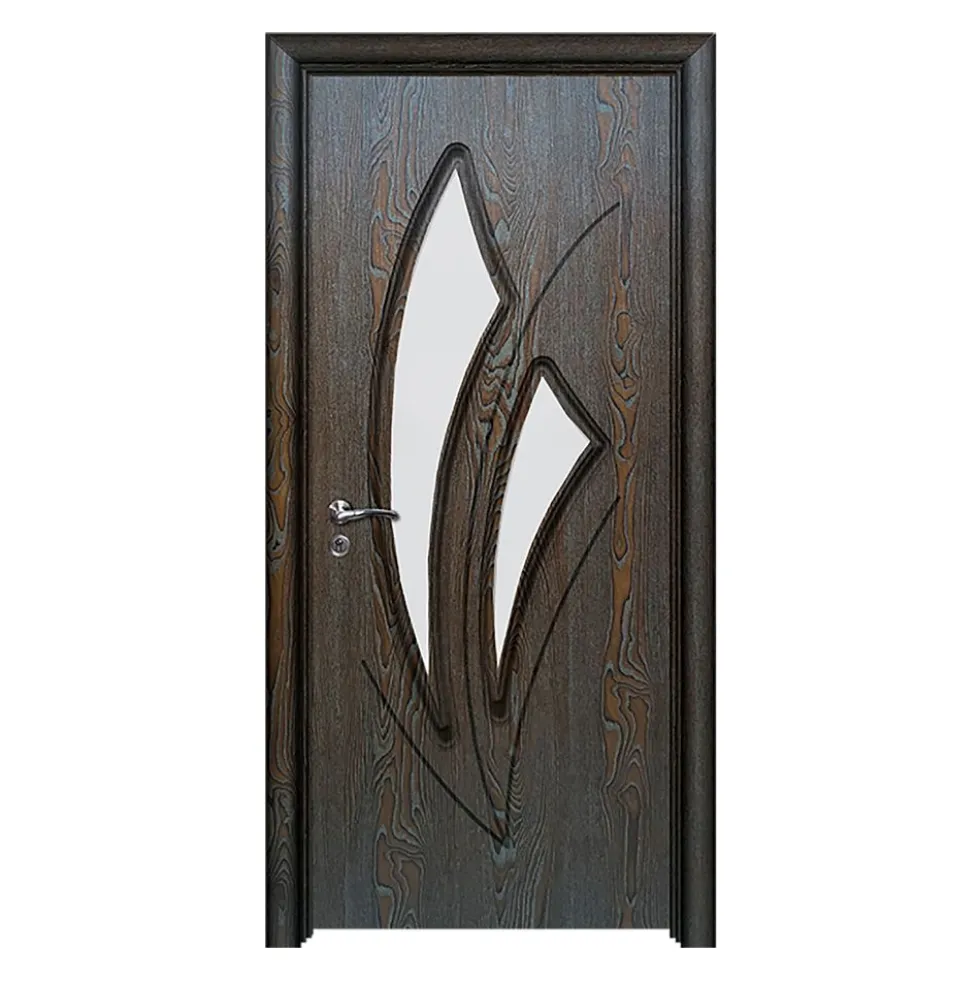 Porta da interno con vetro marrone PIE22