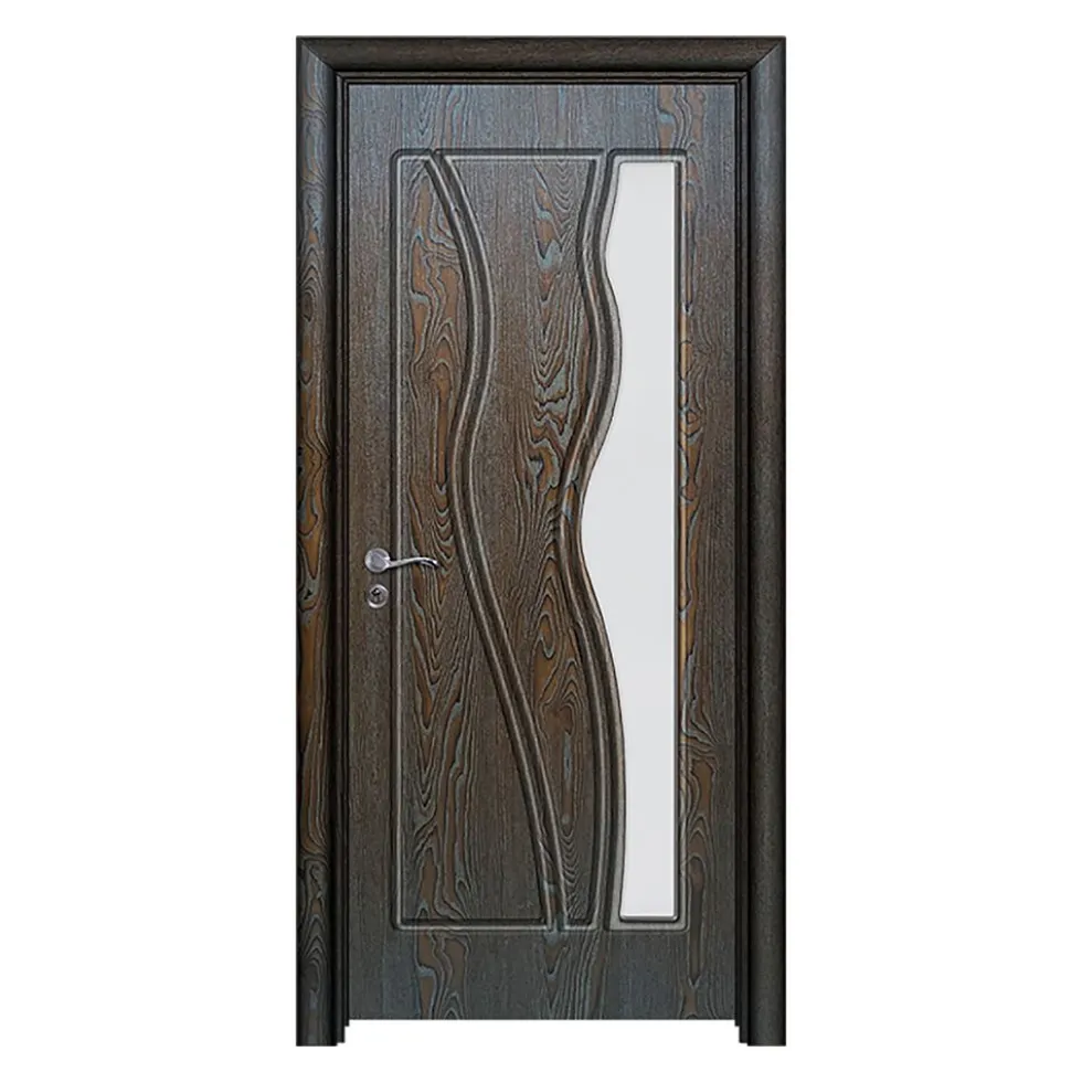 Porta da interno con vetro marrone PIE20