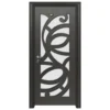 Porta da interno con vetro nera PIE10