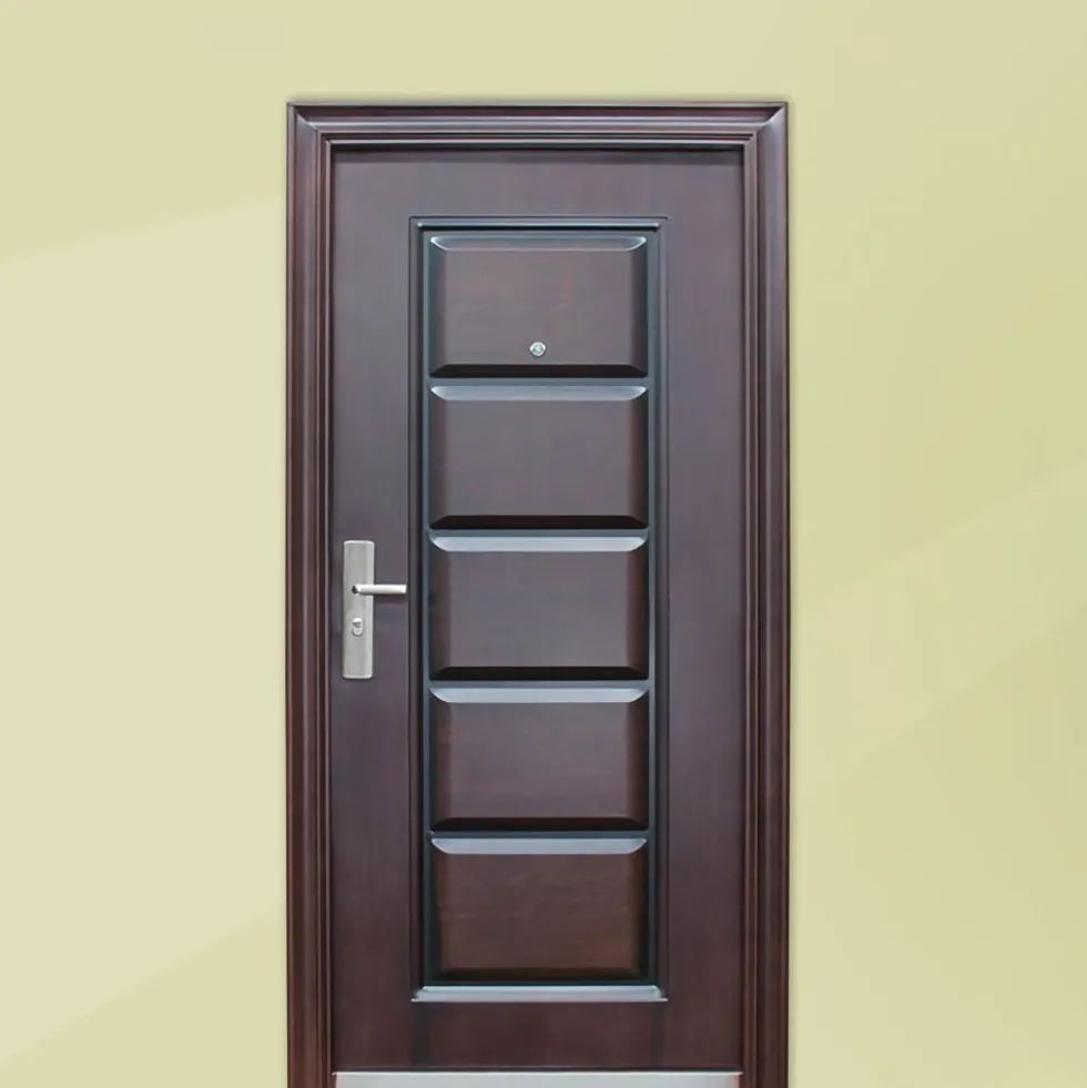 Porta d'ingresso blindata effetto legno P4
