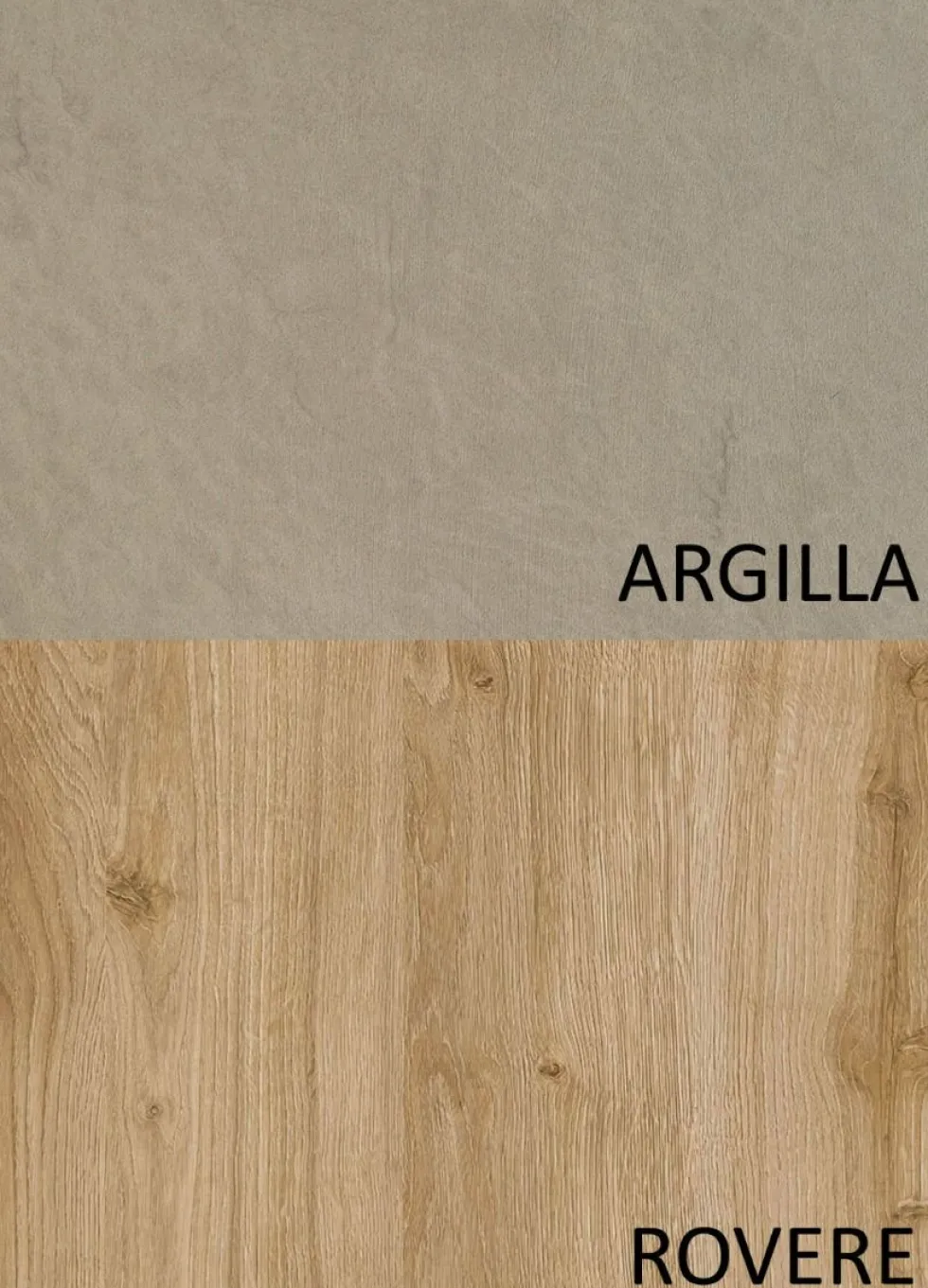 Porta tv minimal 180x160 cm argilla e rovere PTL30