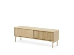 Porta tv moderno con ante a ribalta in rovere chiaro PTVLK29