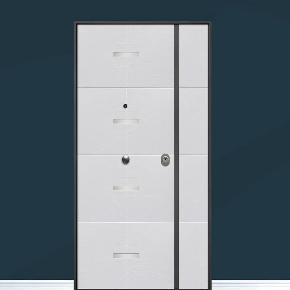 Portone blindato da esterno in vetroresina doppia anta 80+30/90+30x210 PB145