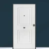 Portone blindato da esterno in vetroresina e interno bianco 80/85/90x210 PB93