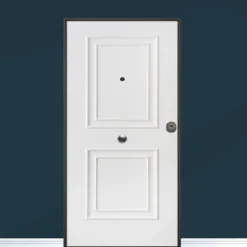 Portone blindato da esterno in vetroresina e interno bianco 80/85/90x210 PB93
