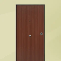 Portone blindato da interno esterno e interno mogano laminato 80/85/90x210 PB56