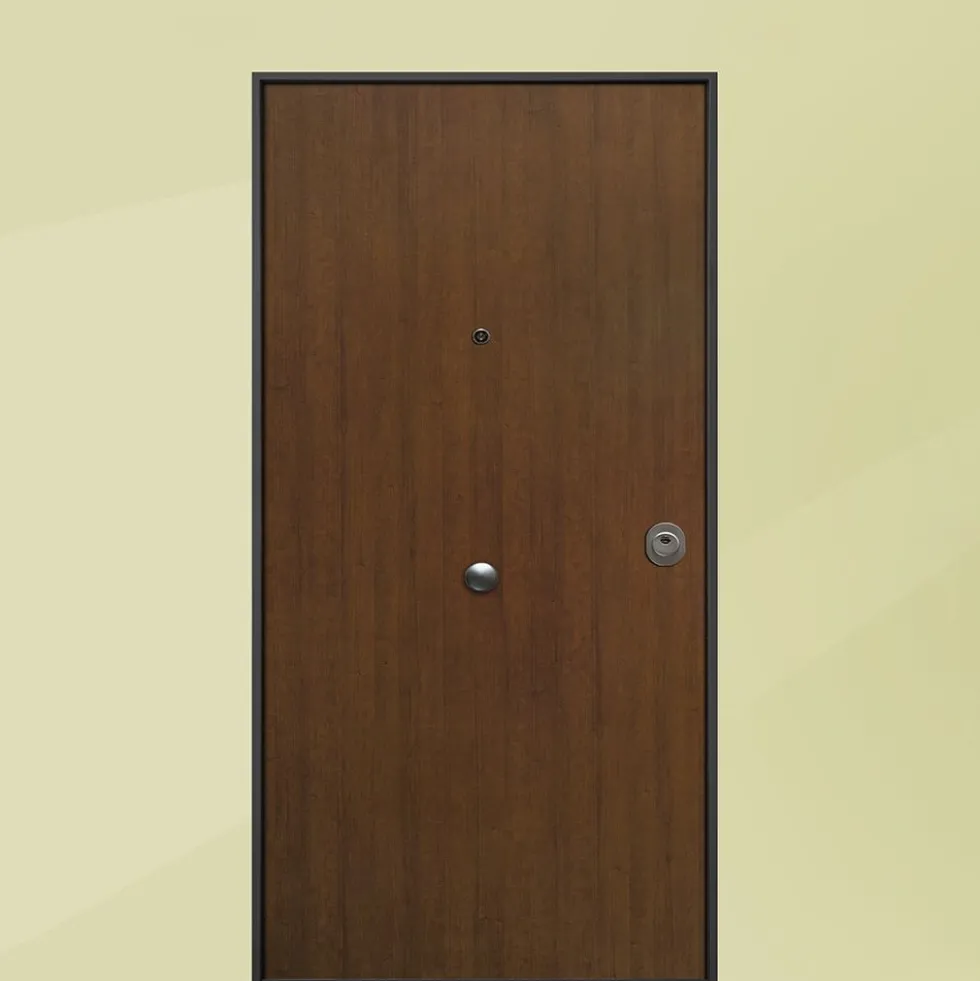 Portone blindato da interno in noce e laminato diversi colori 80/90x200/220 PB103