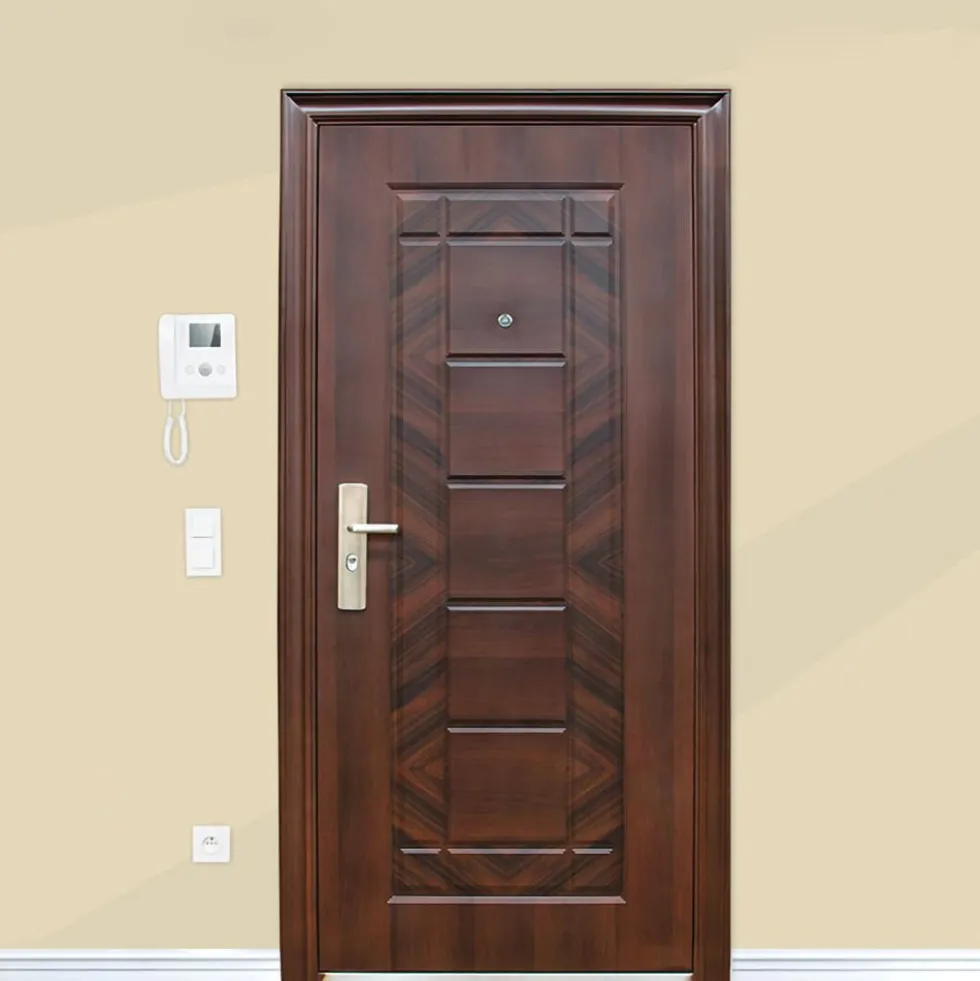 Portone blindato 90X200 effetto legno P13