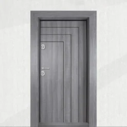 Portone blindato 94X200 grigio PL34