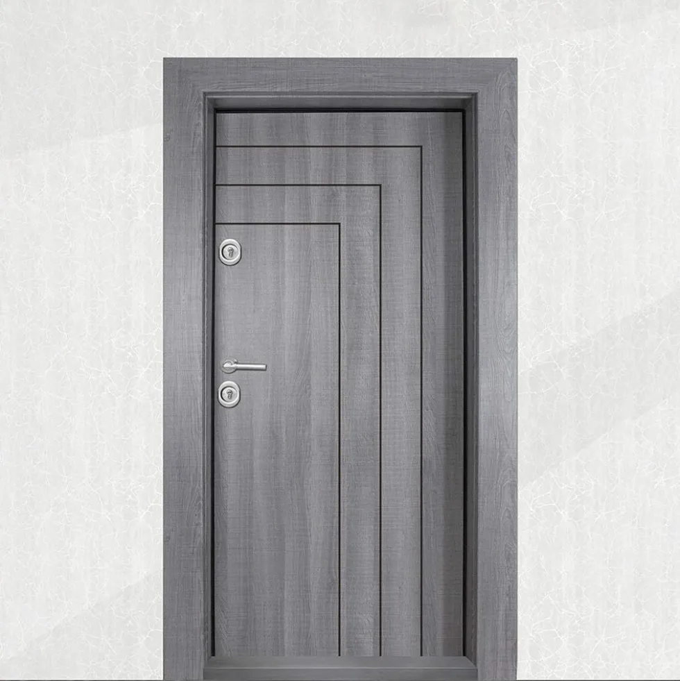 Portone blindato 94X200 grigio PL34