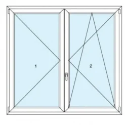 Preventivo per 2 infissi PVC bianco 2 ante