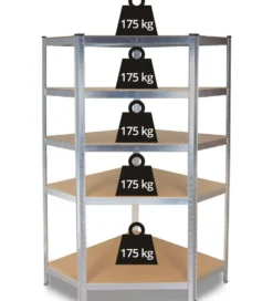 Scaffale in metallo angolare 90x180x40 cm SFT7